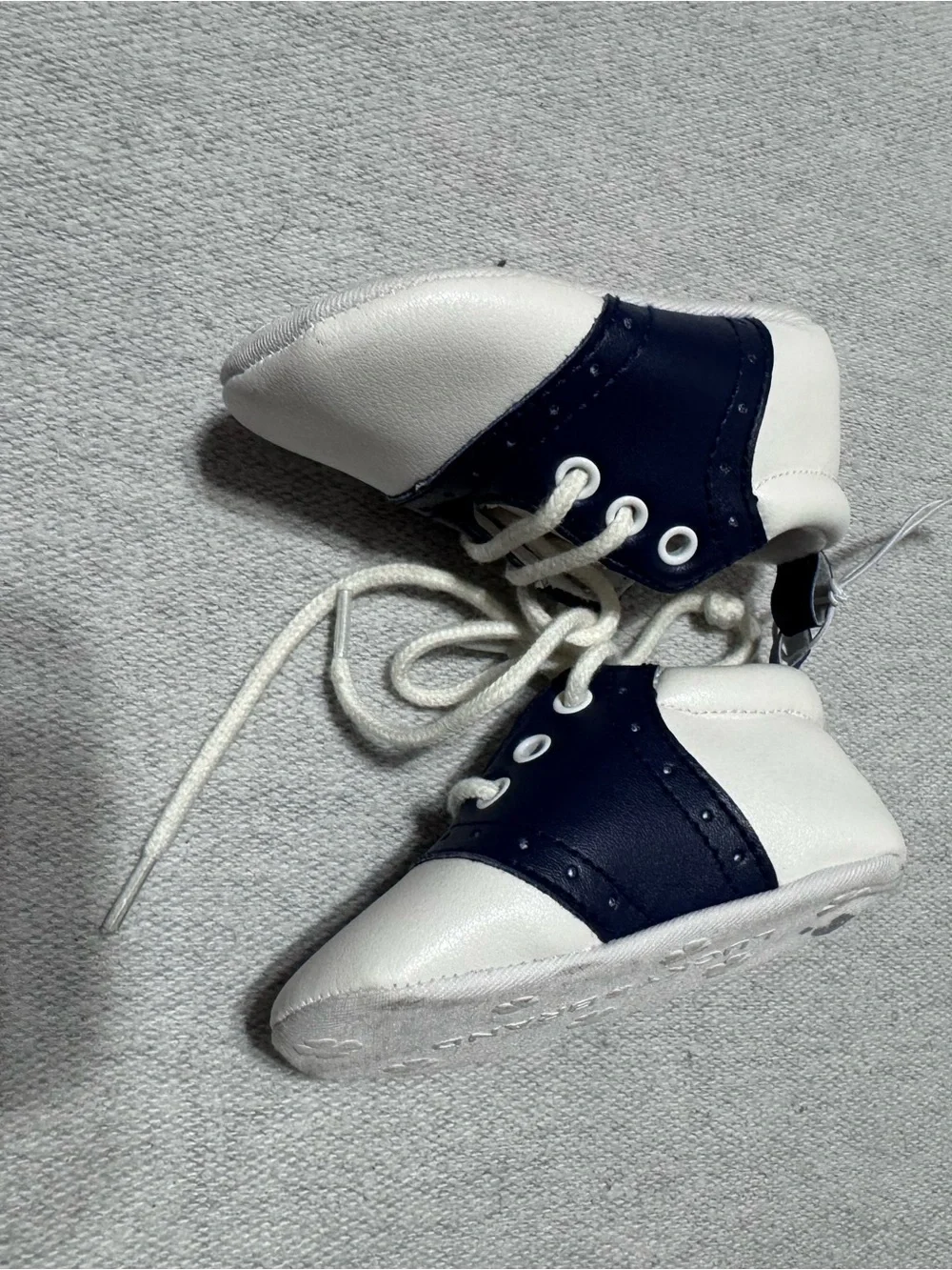 Lucky Brand Navy and White Baby Walker Shoes